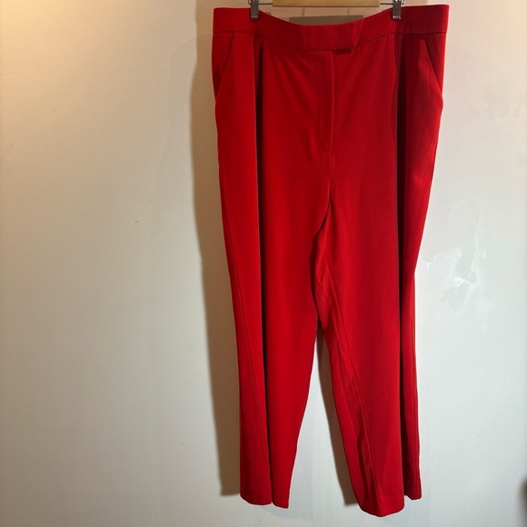 EVER NEW Sz 18 Nylah Pleated Front Elastic Wait Back Wide Leg Trouser Pants NEW - Picture 2 of 11